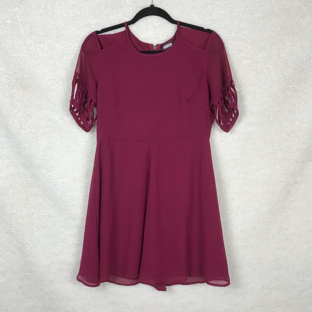 18 AND EAST Burgundy Dress, Size 12